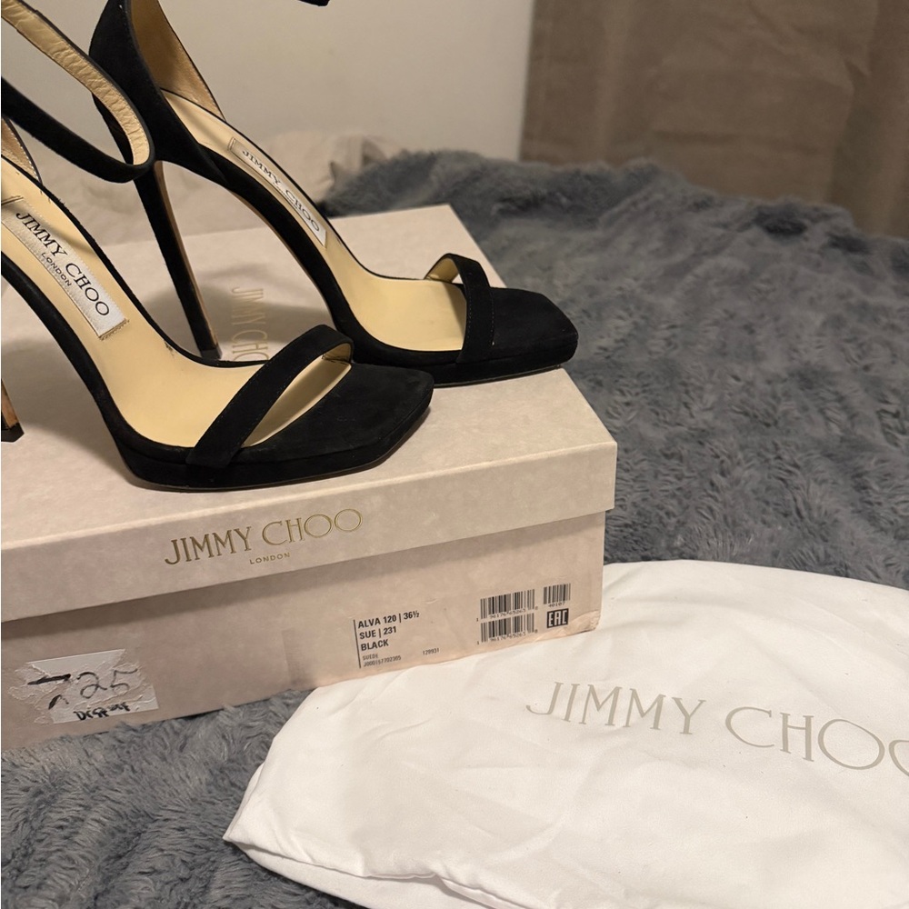 Jimmy Choo Alva 120 Suede Women’s Heel Sandals
